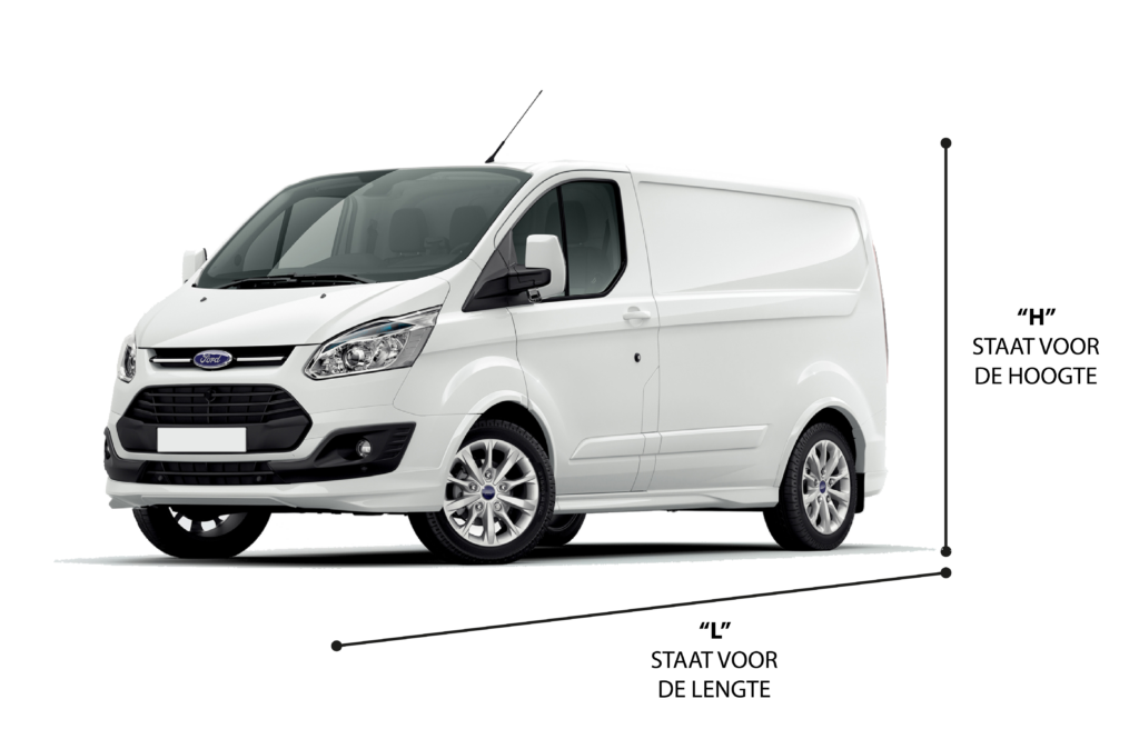 Ford Transit Custom afmetingen